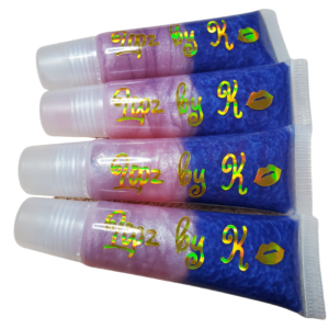 front view of the cotton candy lip gloss